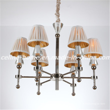 Lustre de ferro decorativo com sombra de tecido (SL2051-6)